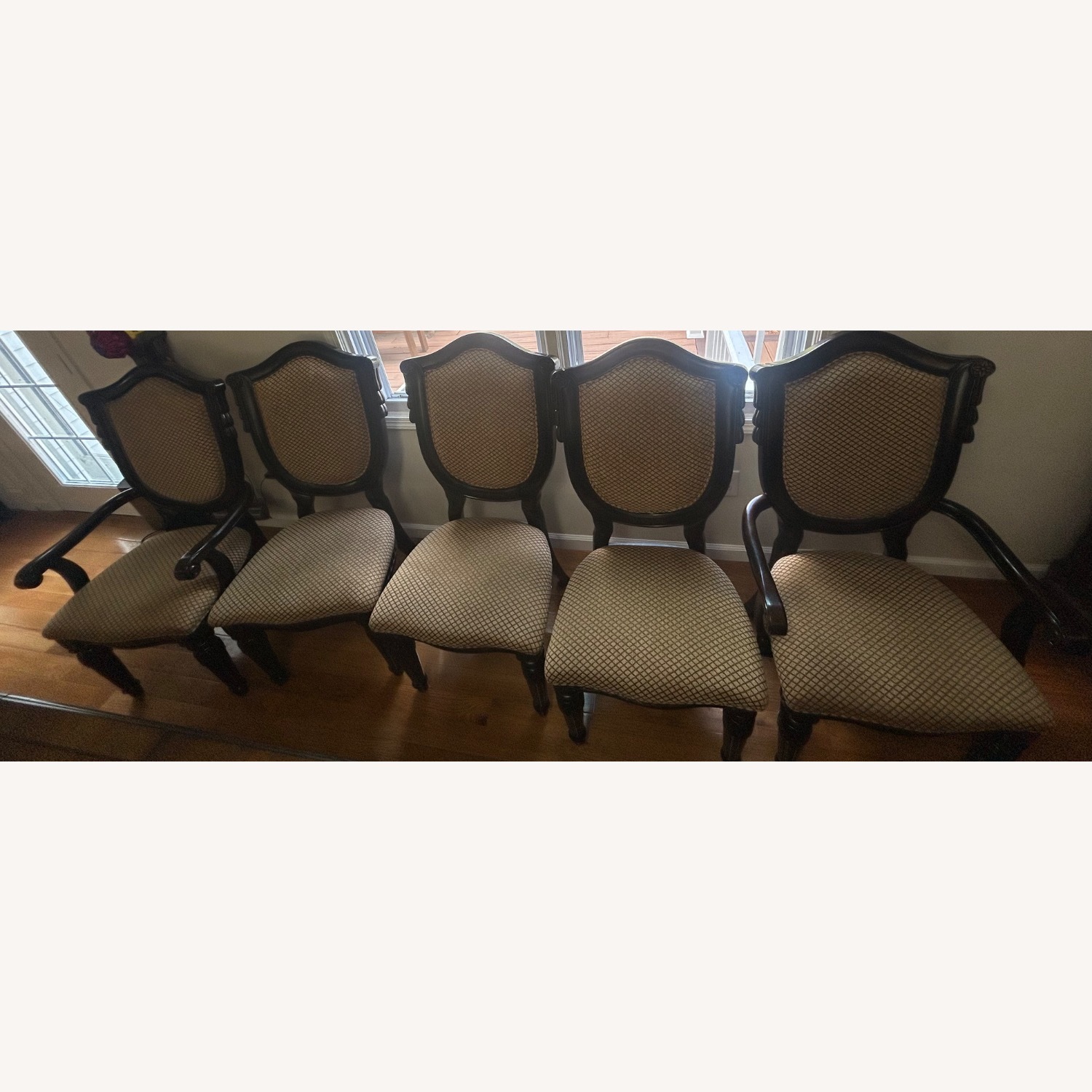 Raymour & Flanigan Dark Brown Dining Set - image-7
