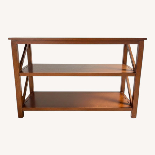 Used Light Brown Wood Bookcase for sale on AptDeco