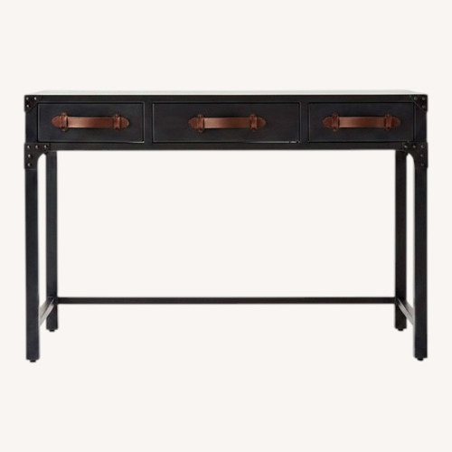 Used Restoration Hardware Calvin Black Metal Desk for sale on AptDeco