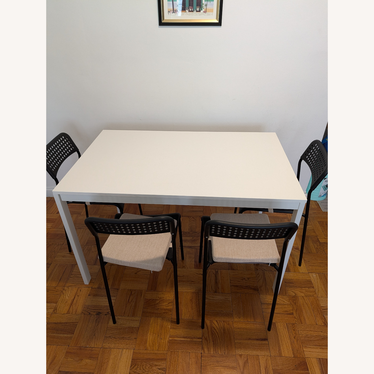 IKEA VIHALS extendable Table with SANDSBERG Chairs - image-1