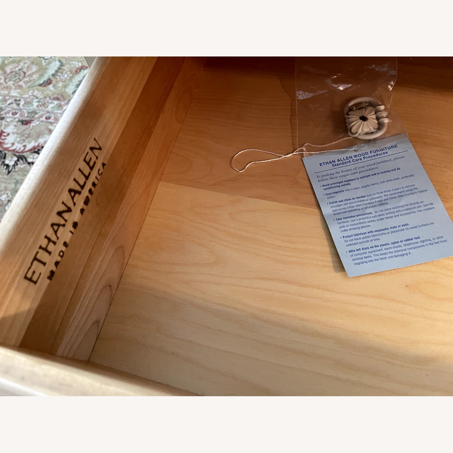 Ethan Allen Off-White Wood Dresser - image-5