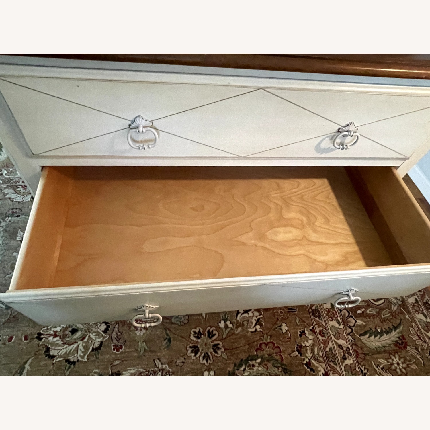 Ethan Allen Off-White Wood Dresser - image-7