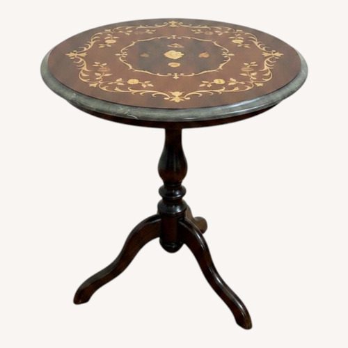 Used Vintage/Antique Finds Dark Brown Wood Side Table for sale on AptDeco
