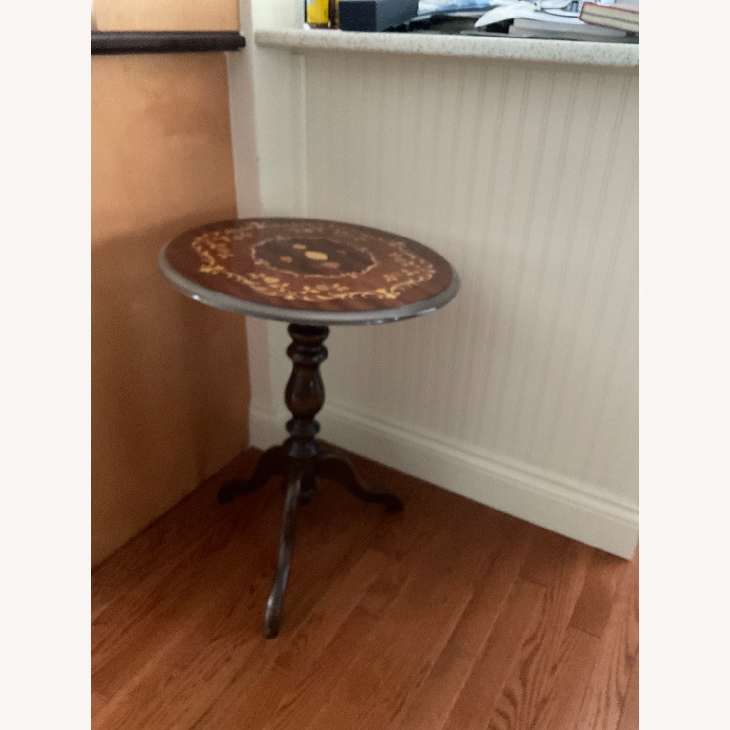 Vintage/Antique Finds Dark Brown Wood Side Table - image-2