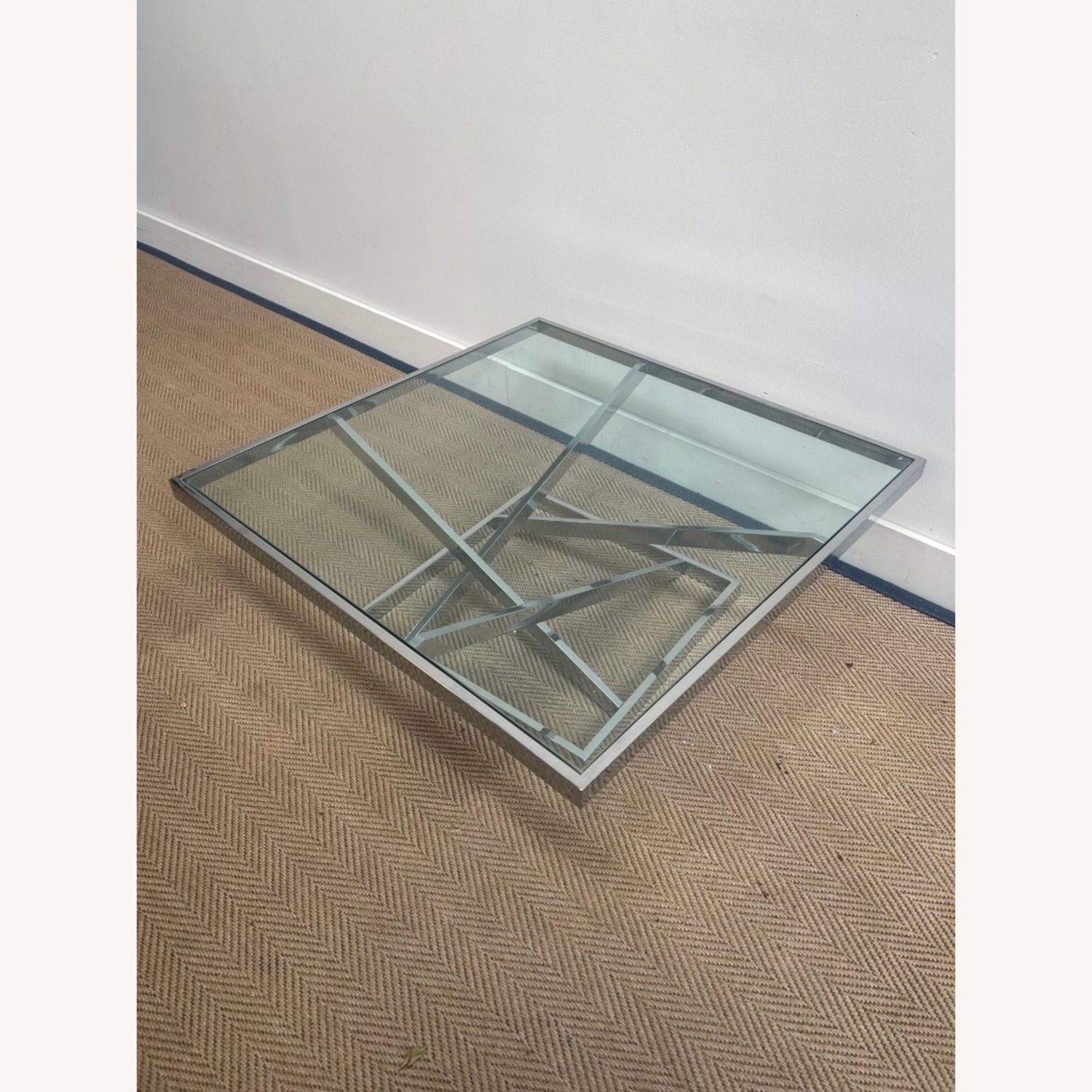 Gary Gutterman Chrome and Glass Coffee Table - image-2