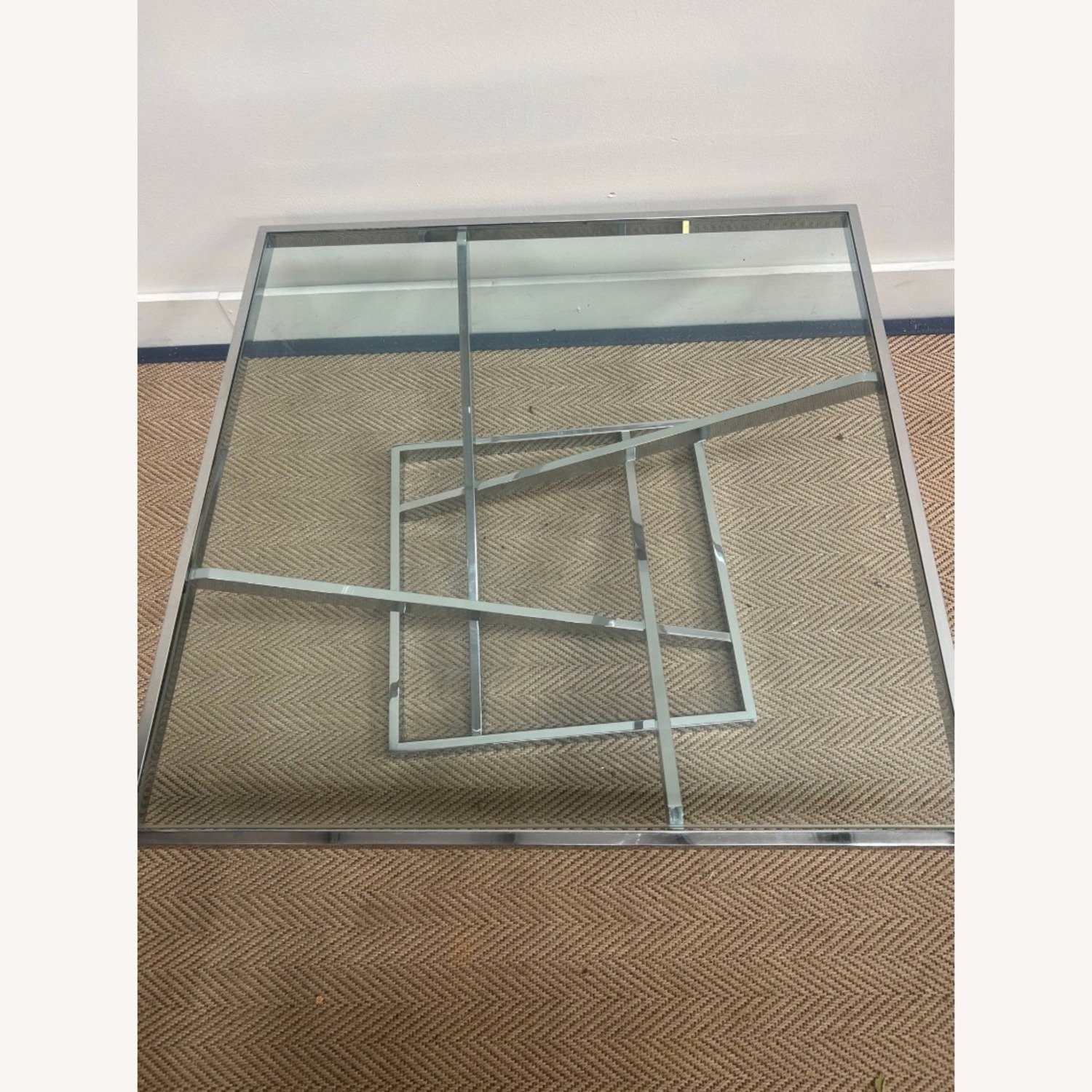Gary Gutterman Chrome and Glass Coffee Table - image-4