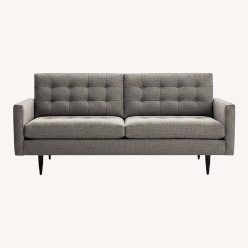 Used Crate & Barrel Light Gray Petrie 86" Midcentury Sofa for sale on AptDeco