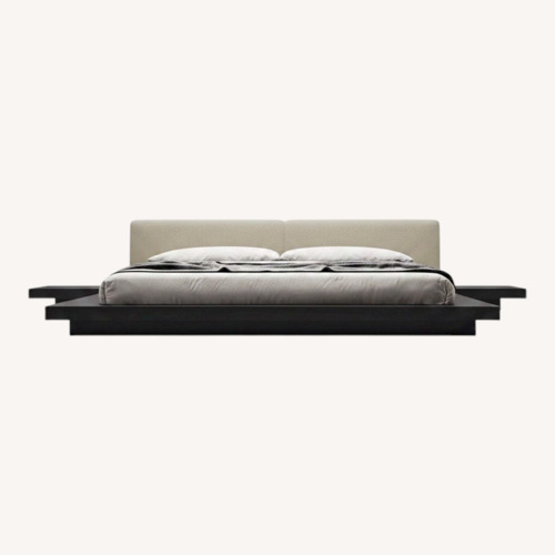Used Dark Brown Wood King Bed for sale on AptDeco