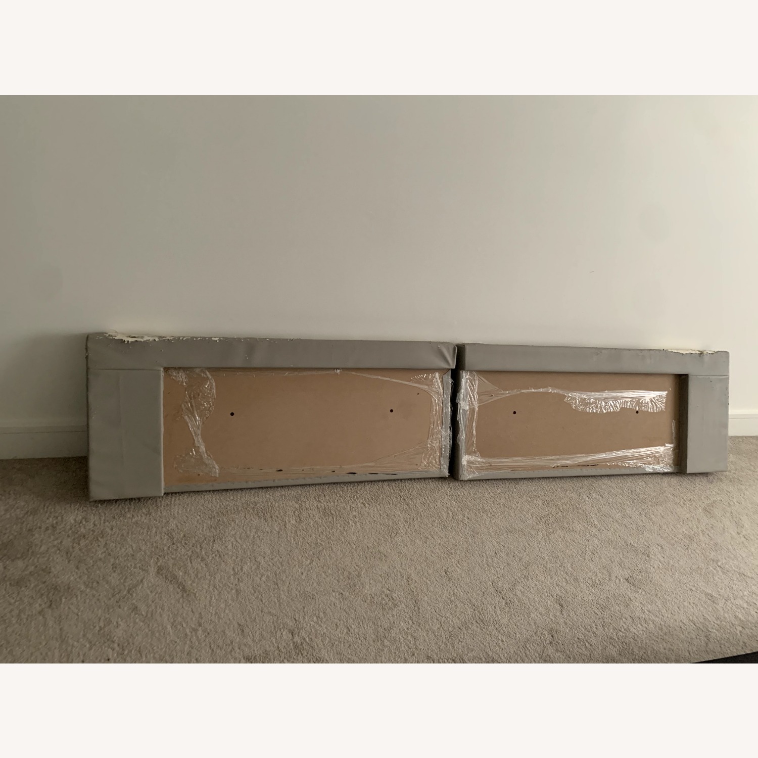 Dark Brown Wood King Bed - image-5