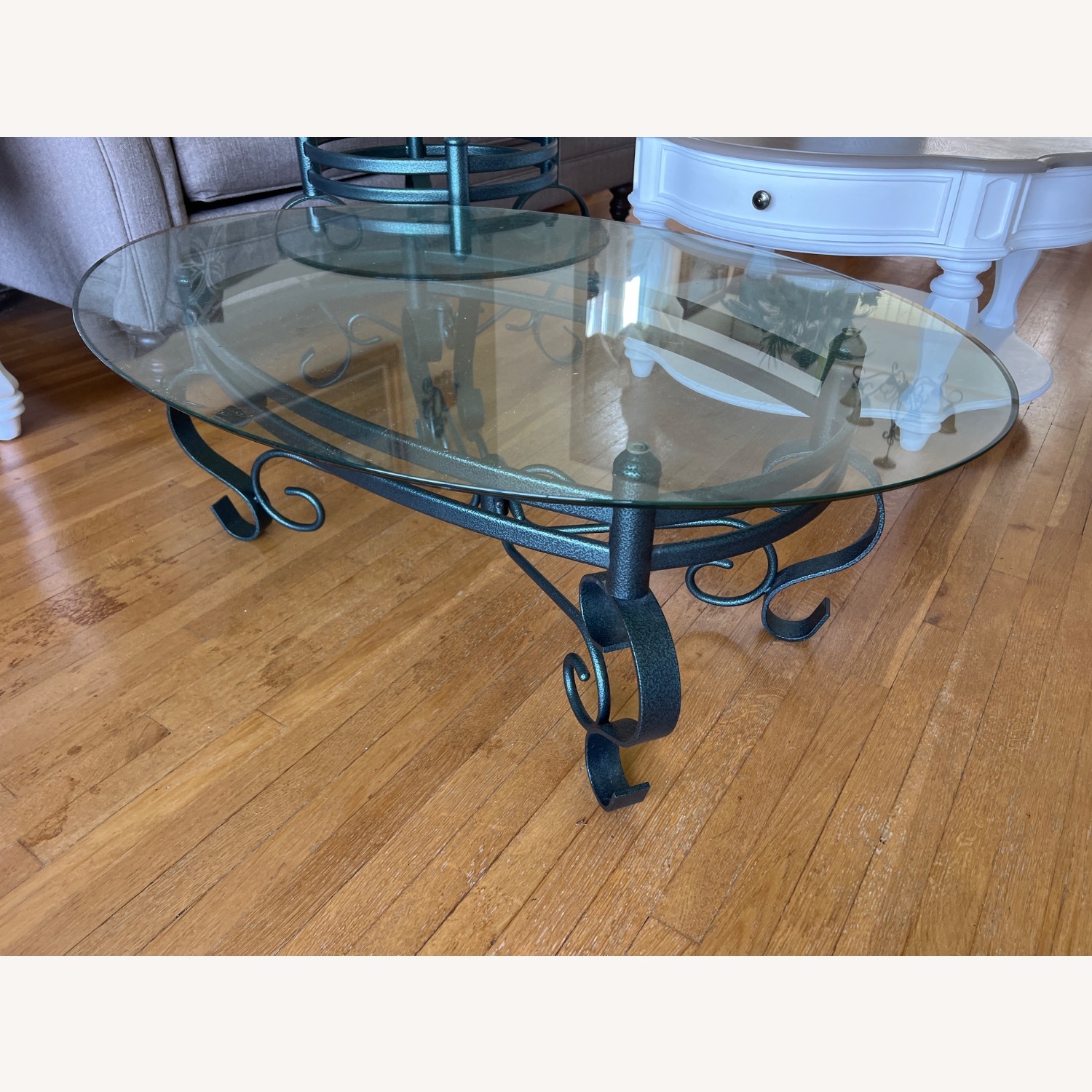 Green Glass Coffee Tables - image-2