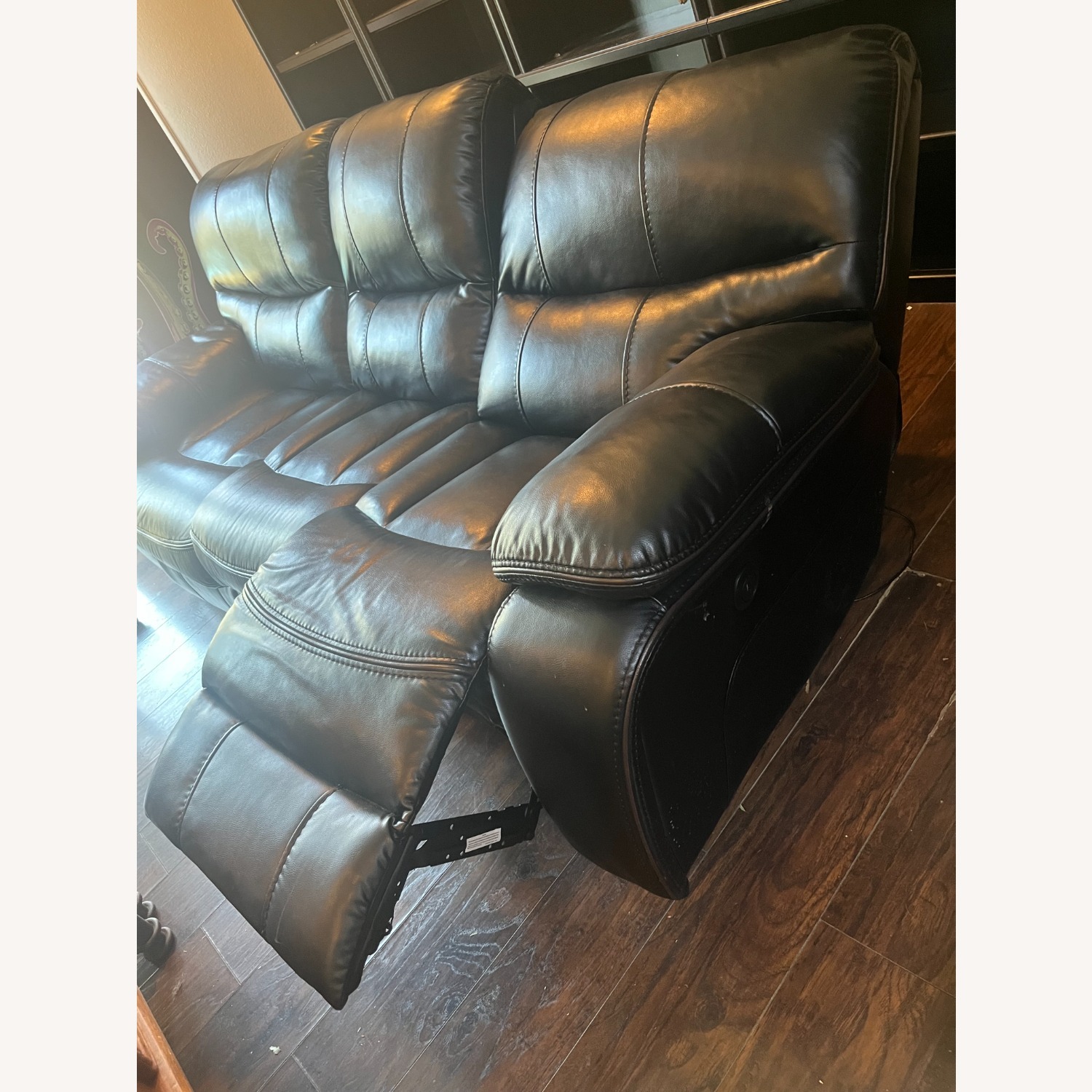 Bob's Discount Furniture Avenger Black Reclining Sofa - image-3