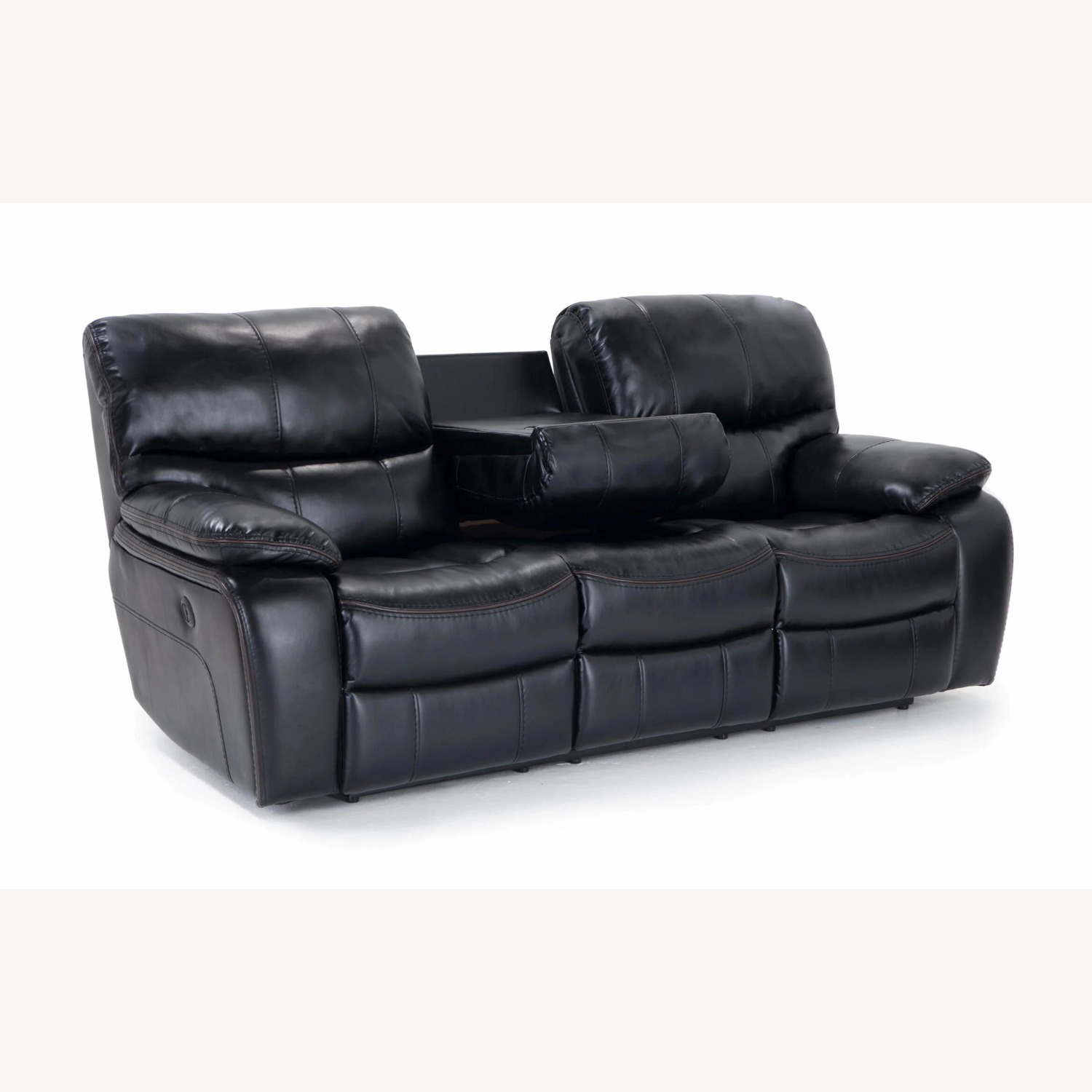 Bob's Discount Furniture Avenger Black Reclining Sofa - image-2