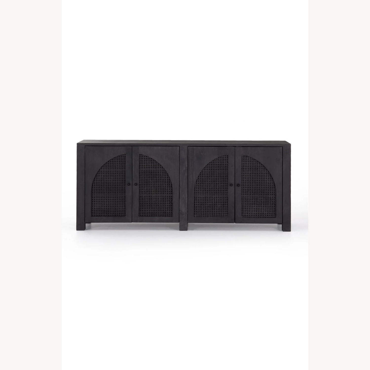 Anthropologie Black Arched Cane 78" Sideboard - image-2