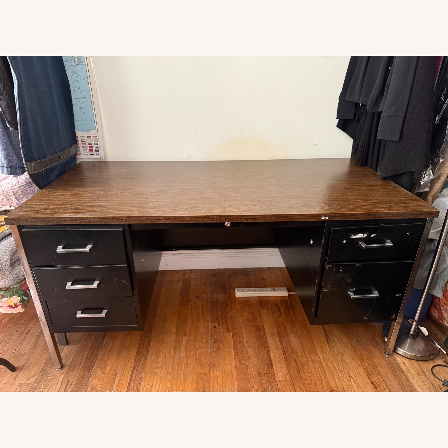 Vintage/Antique Finds Dark Brown Desk - image-3