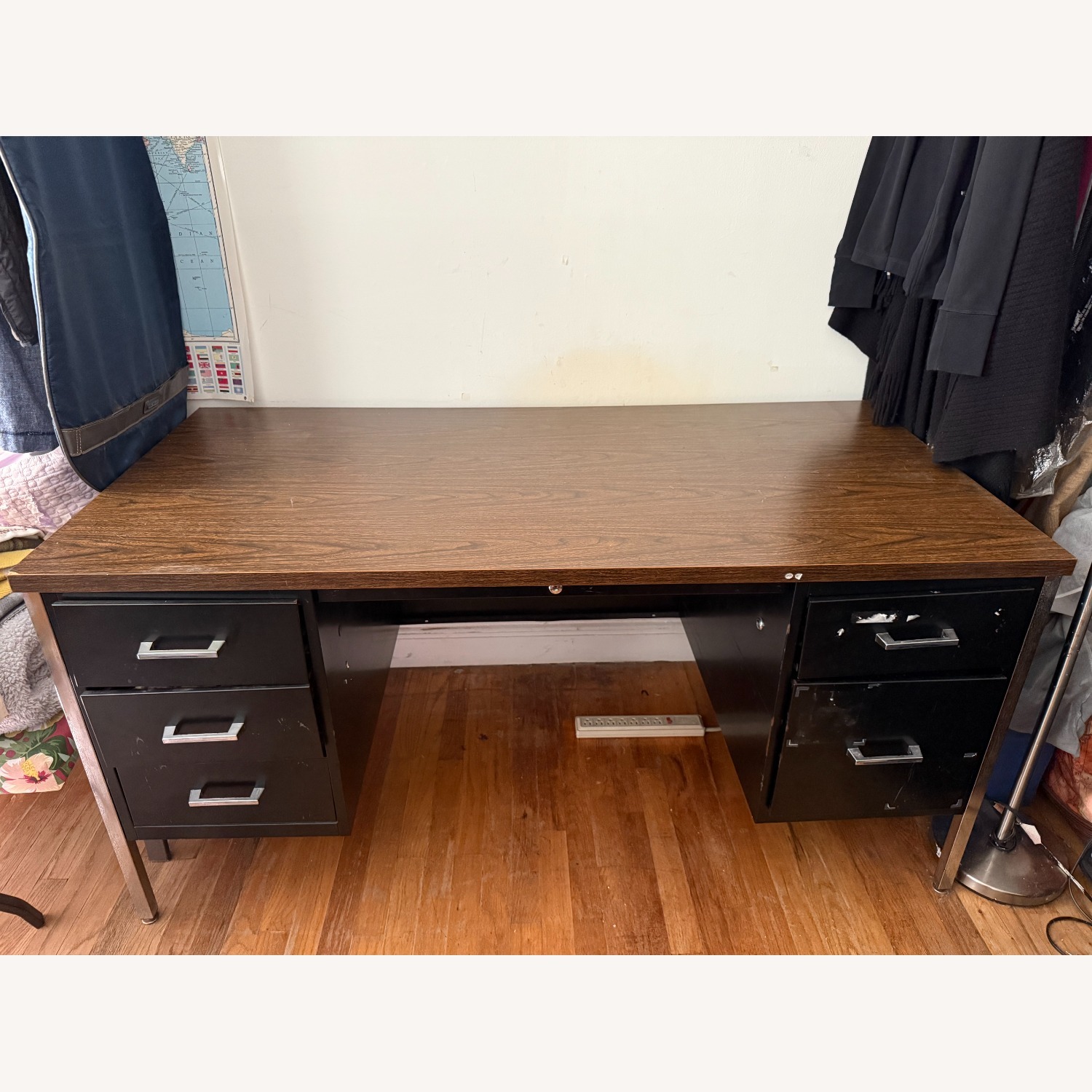 Vintage/Antique Finds Dark Brown Desk - image-1