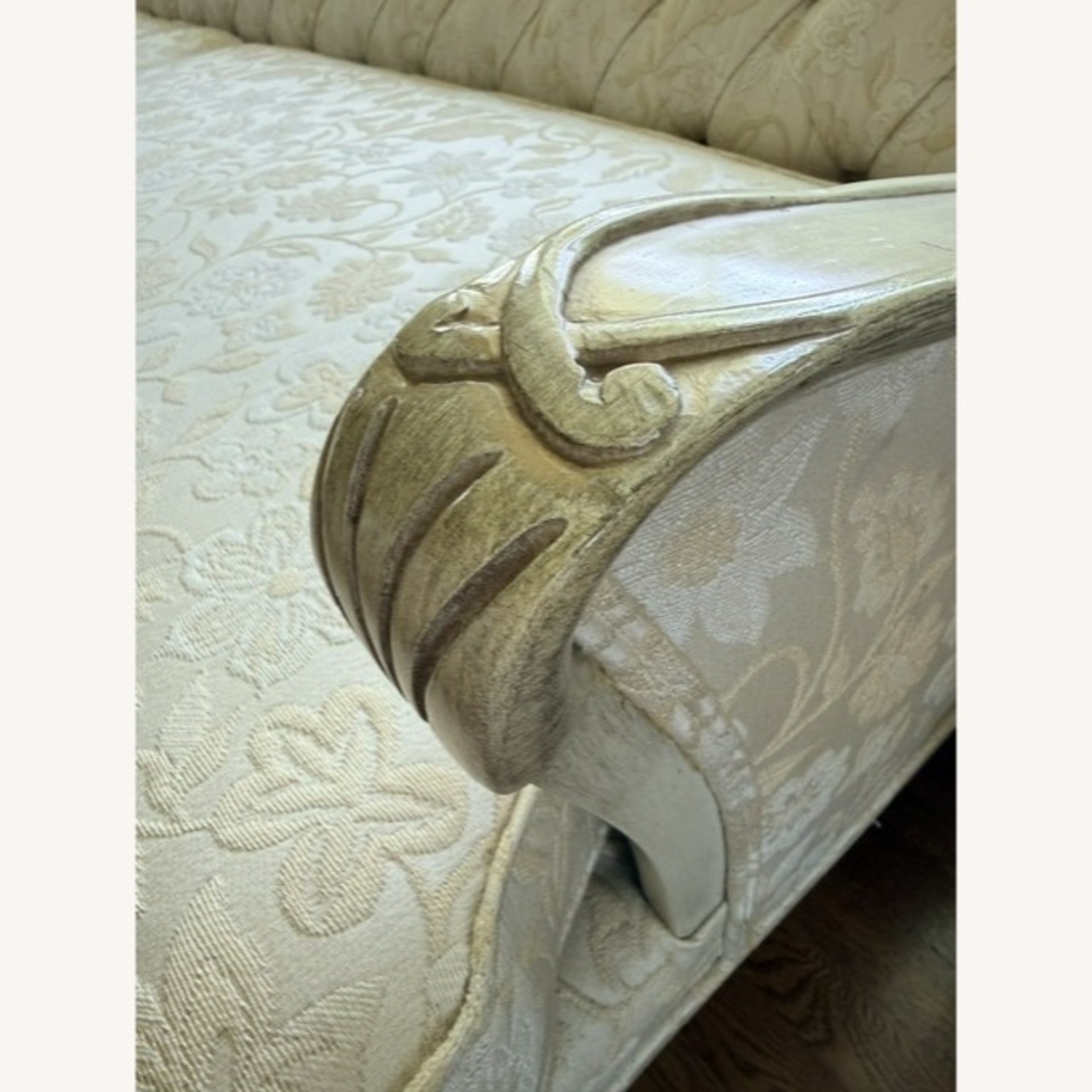 French Provincial Style Reproduction Sofa - image-5