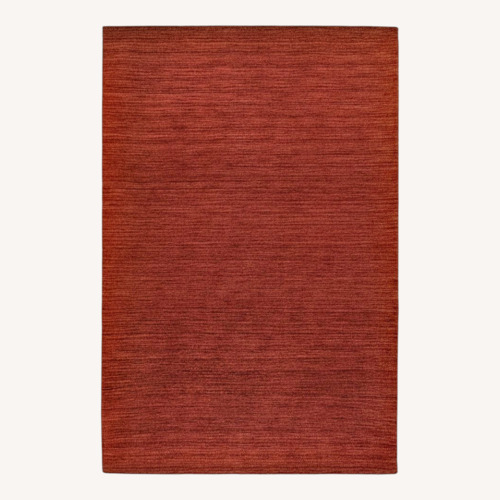 Used Joss & Main Nala Red Wool Area Rug 8' x 10' for sale on AptDeco