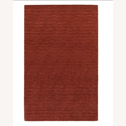 Used Joss & Main Nala Red Wool Area Rug 8' x 10' for sale on AptDeco