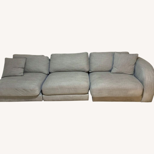 Used Light Gray Fabric 3+ Seater Sofa for sale on AptDeco