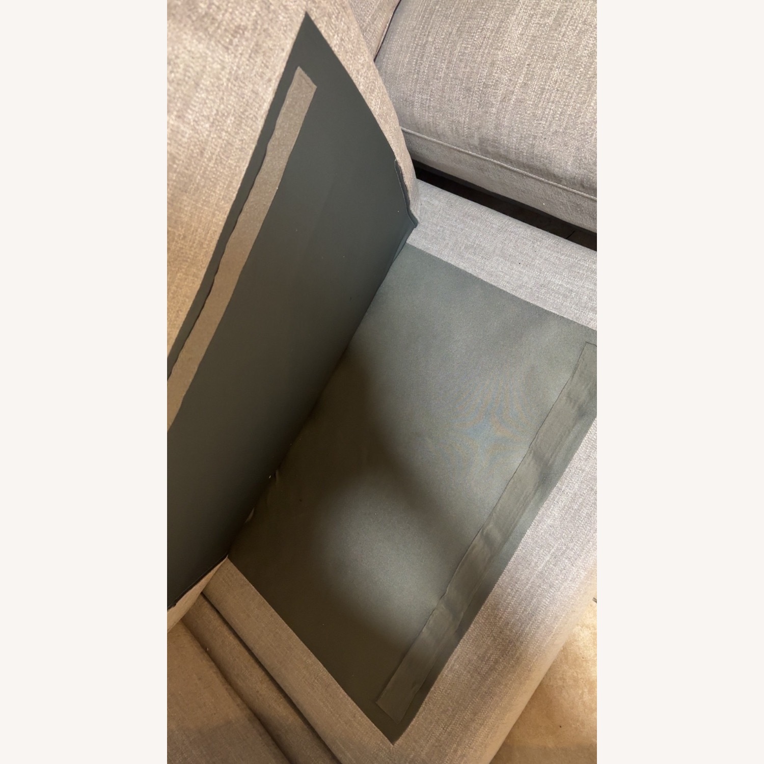 Light Gray Fabric 3+ Seater Sofa - image-2