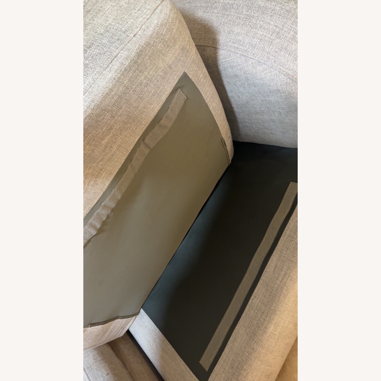 Light Gray Fabric 3+ Seater Sofa - image-3