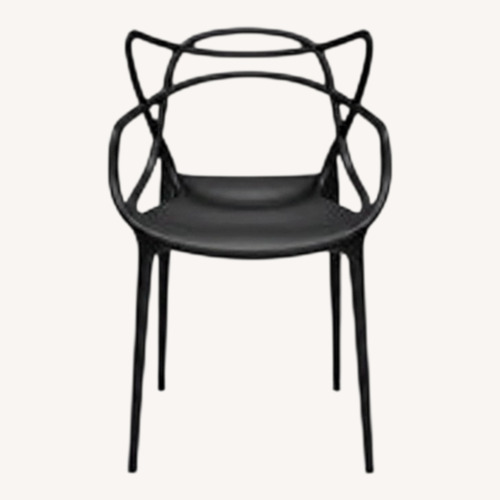 Used Kartell Black Masters Chairs (4) for sale on AptDeco