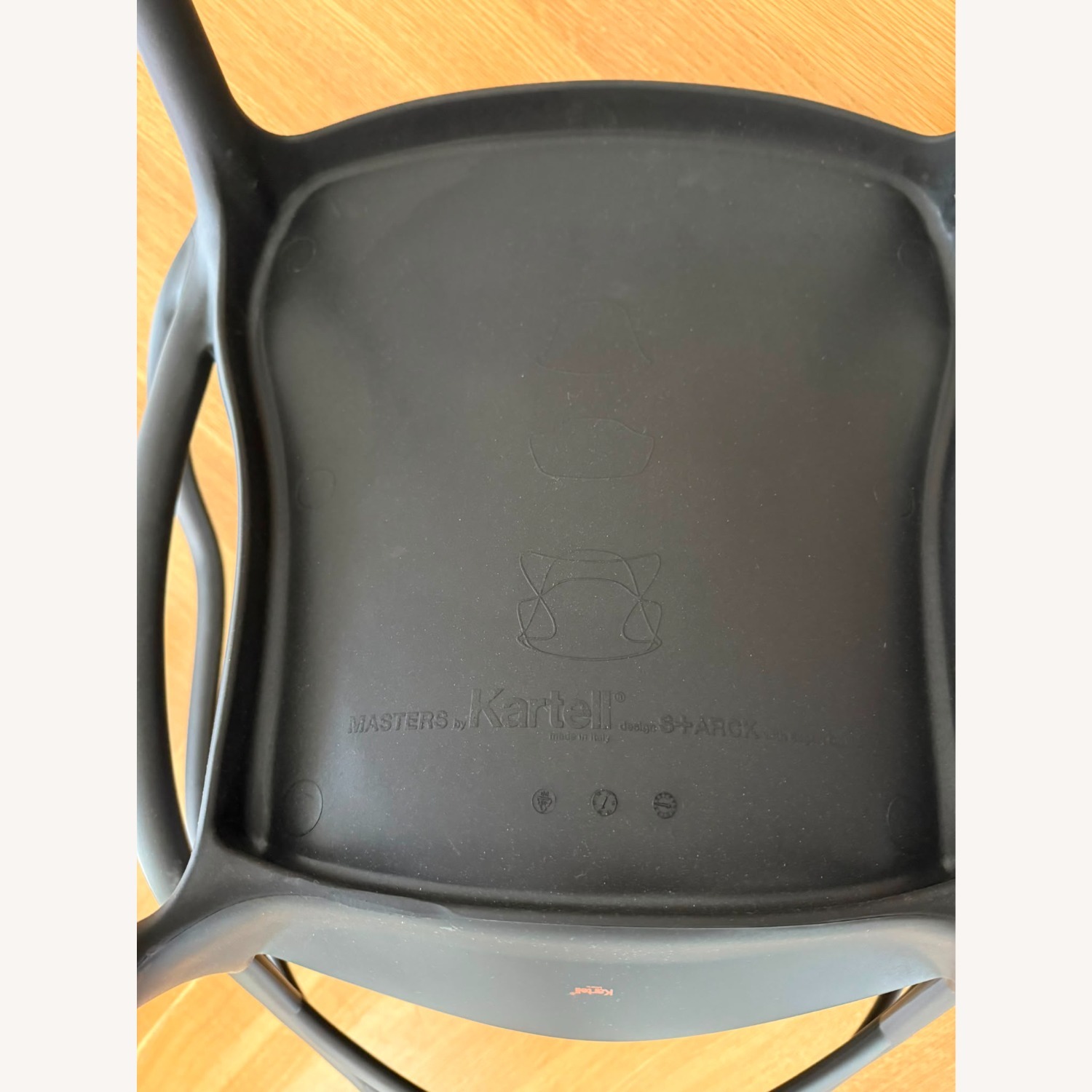 Kartell Black Masters Chairs (4) - image-4