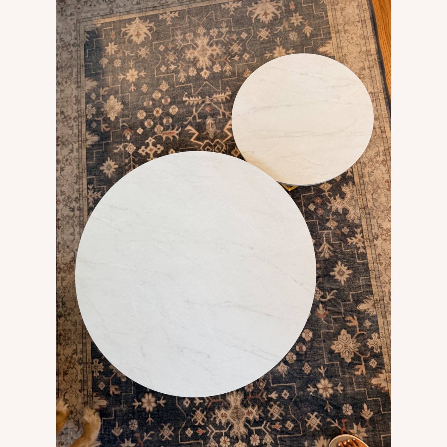 Walker Edison 2-Piece Modern Marble Table Set - image-4