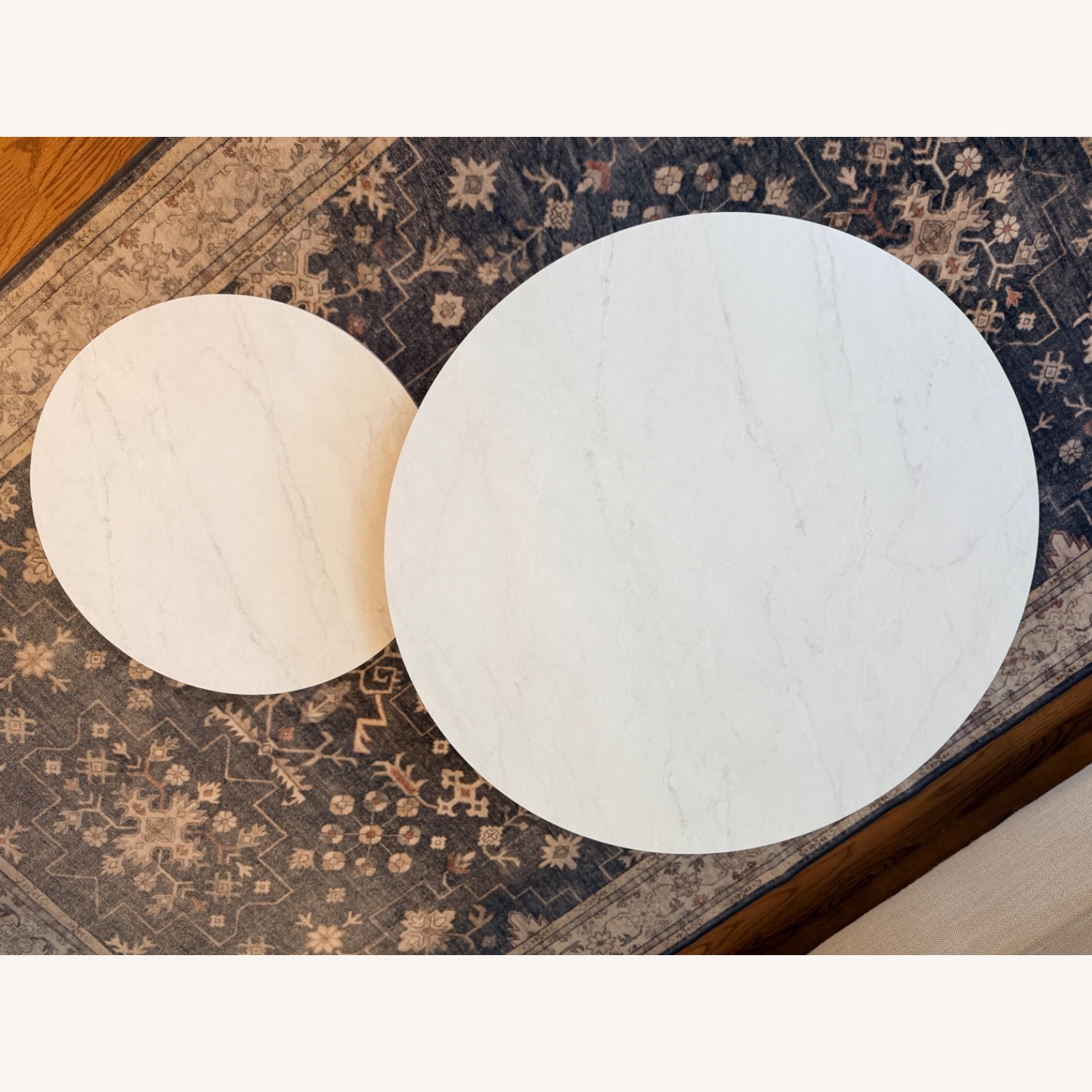 Walker Edison 2-Piece Modern Marble Table Set - image-3