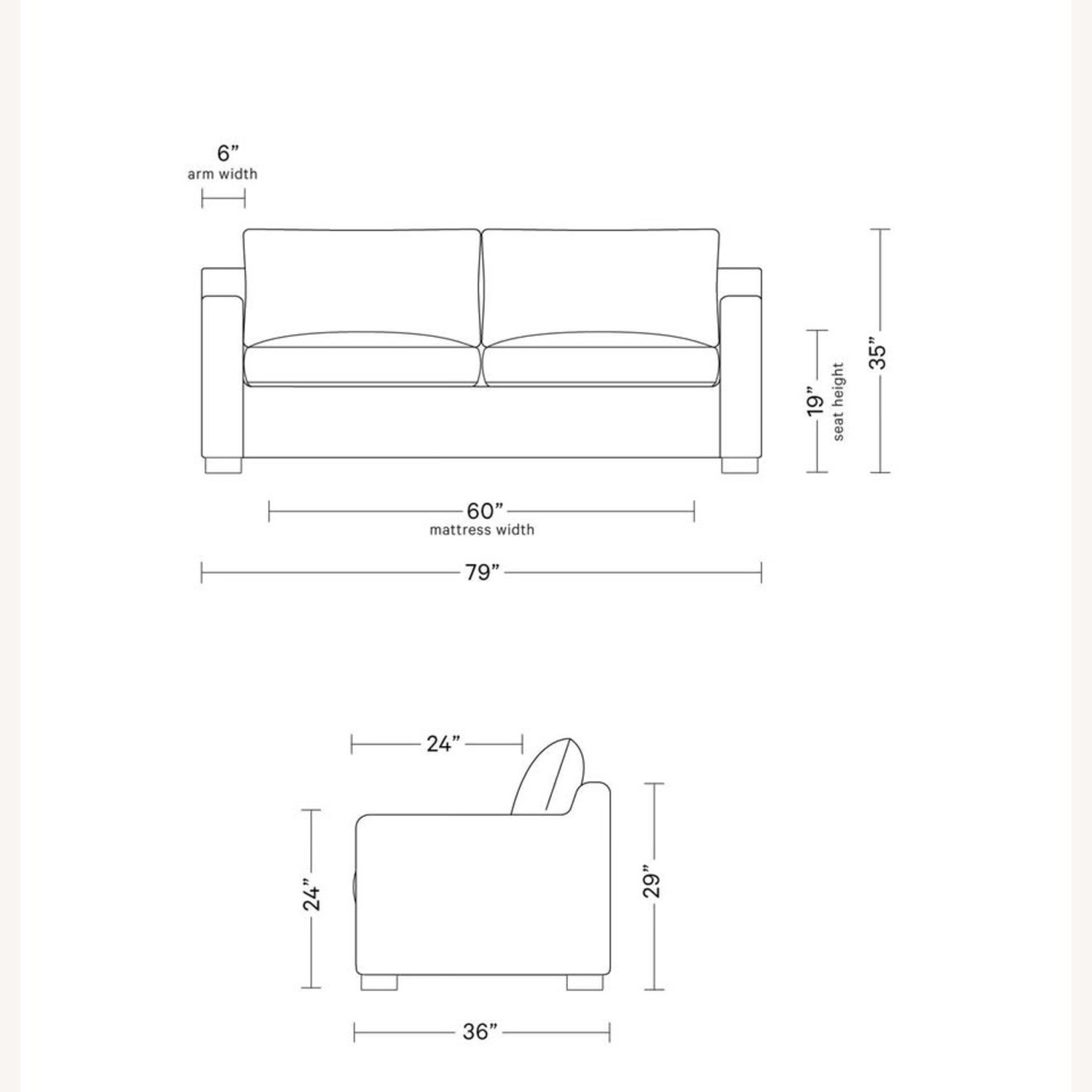 Interior Define Sloan Sleeper Sofa Chocolate Brown - image-1