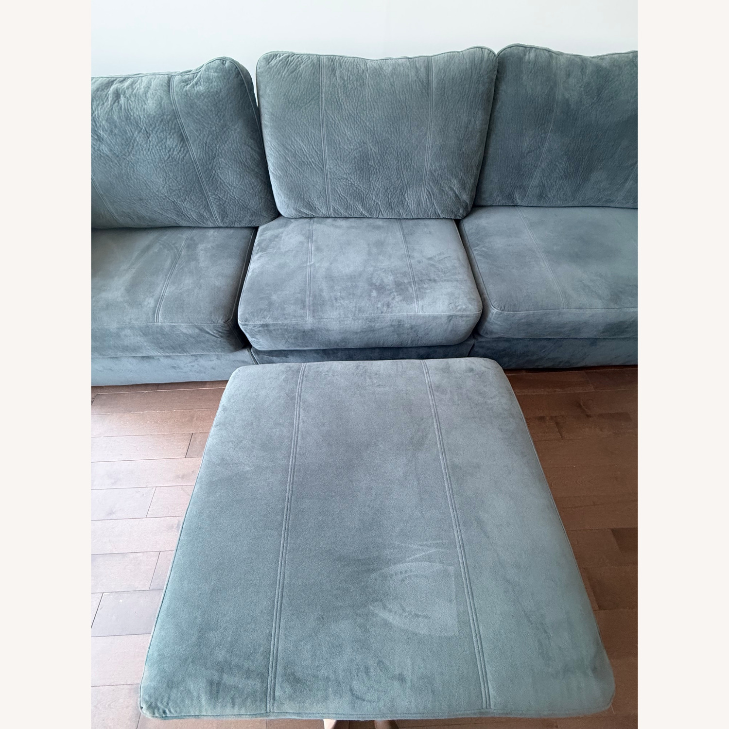 LoveSac Blue Velvet 3+ Piece Sectional - image-5