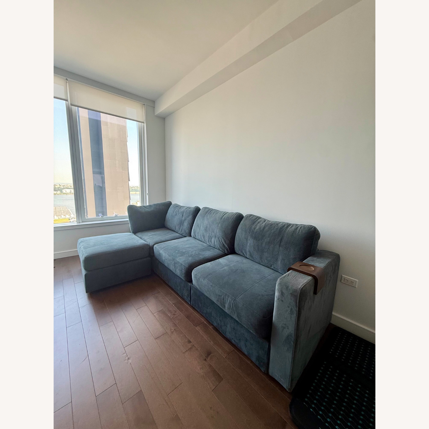 LoveSac Blue Velvet 3+ Piece Sectional - image-2