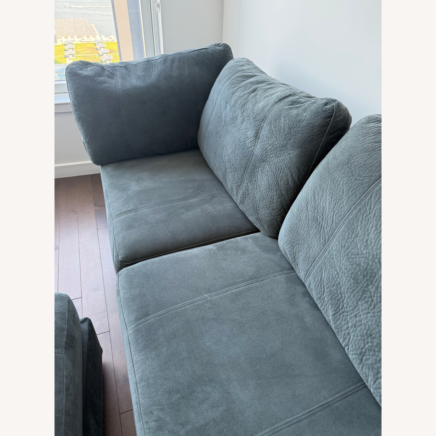 LoveSac Blue Velvet 3+ Piece Sectional - image-6