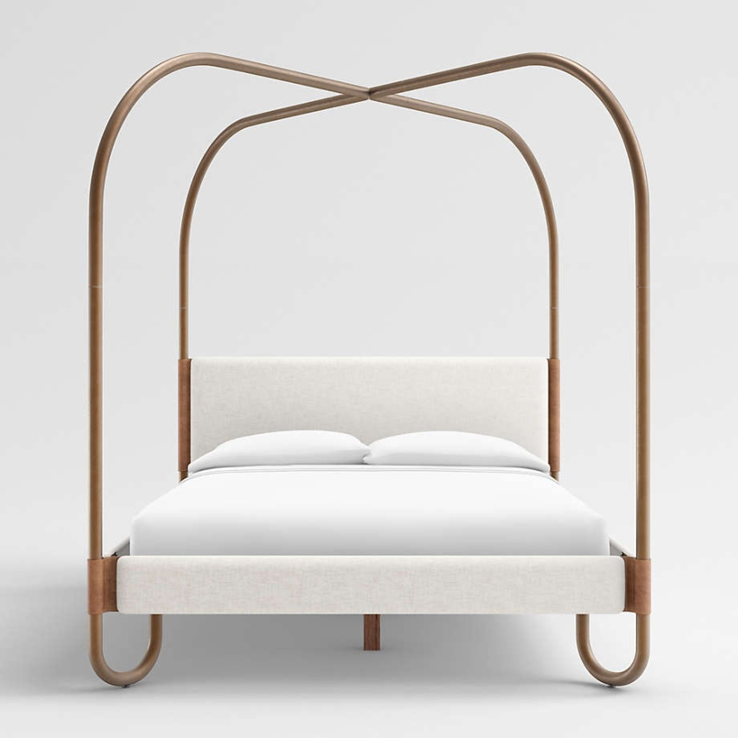 Crate & Barrel Gracia Queen Upholstered Canopy Bed - image-6