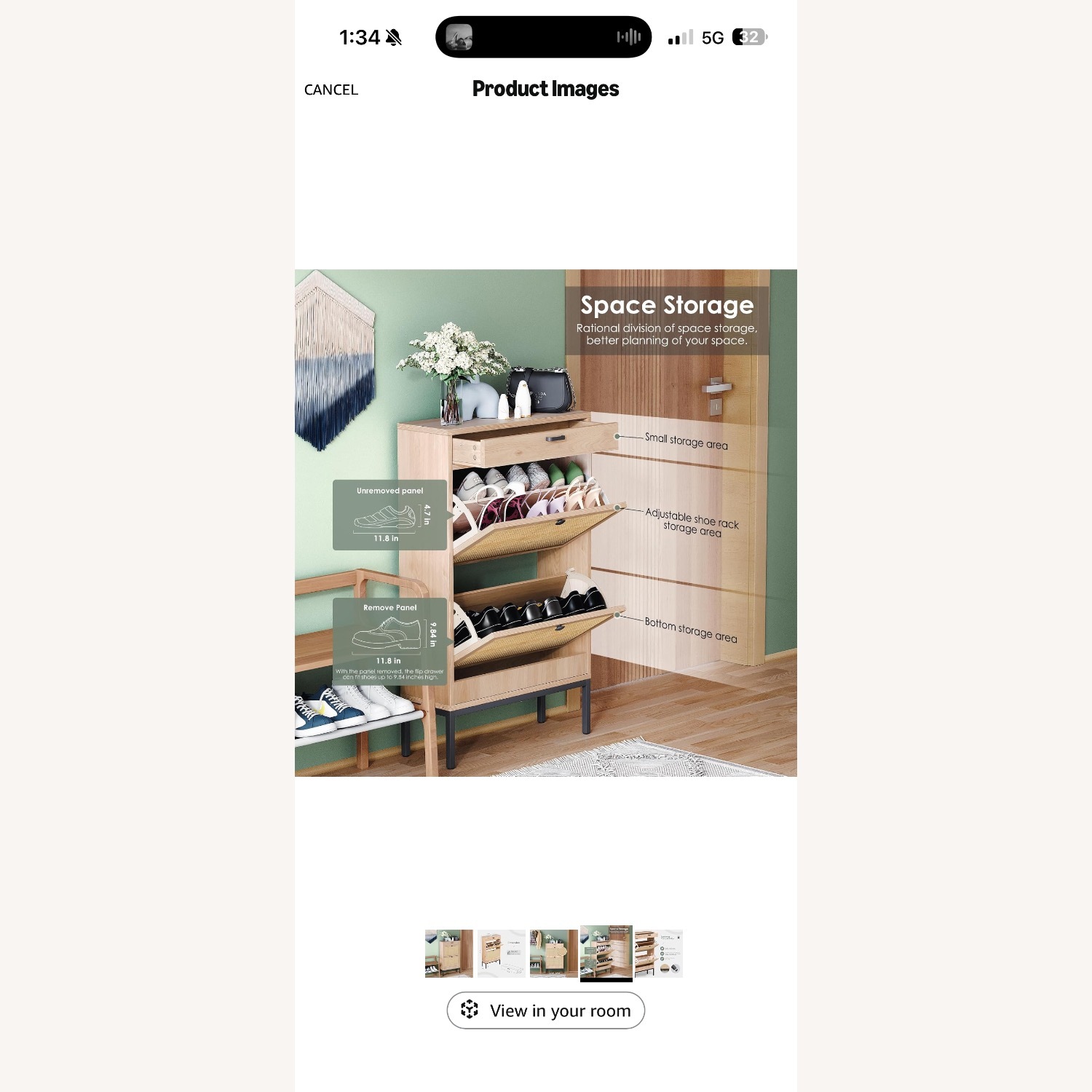 Amazon Yechen Natural Armoire - image-4