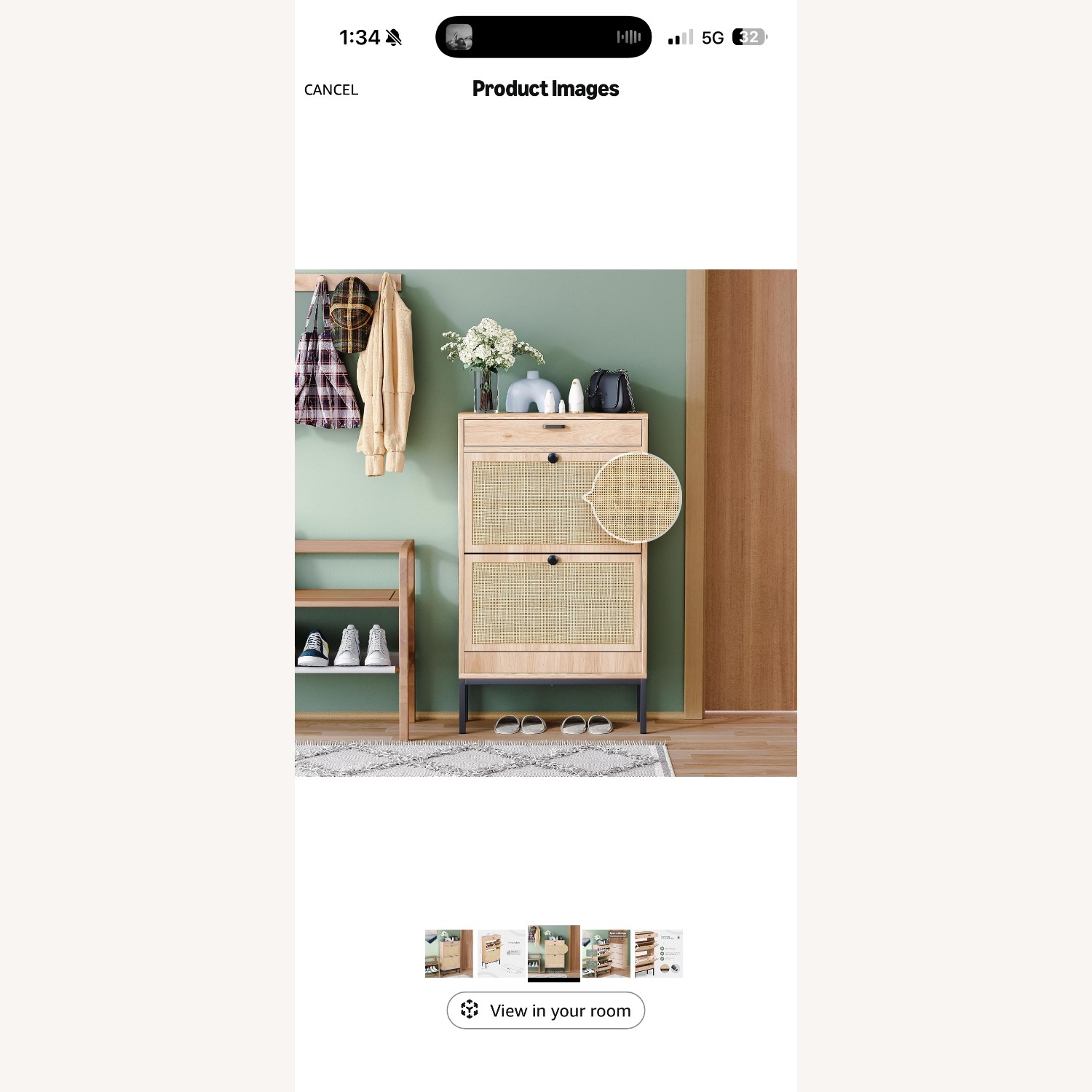 Amazon Yechen Natural Armoire - image-3