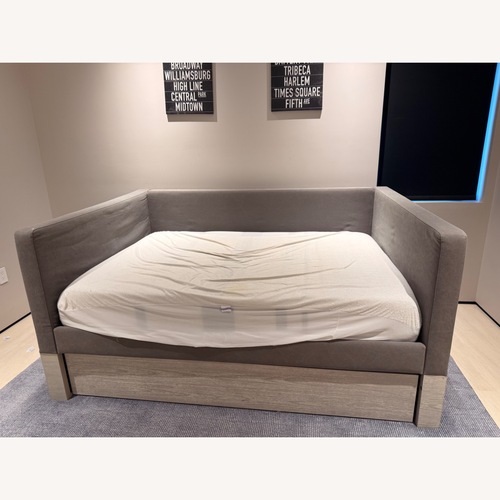 Used Pottery Barn Teen Bailey Light Gray Daybed for sale on AptDeco
