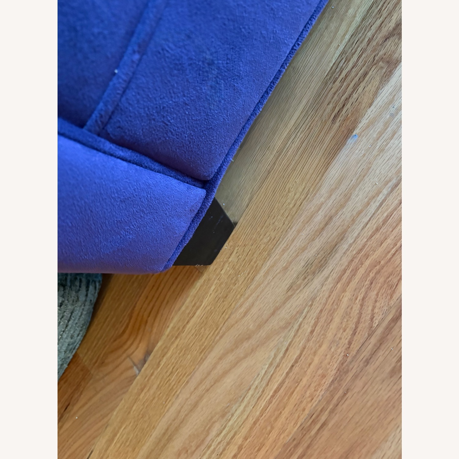 Glam Purple Velvet Tufted 3-Seater Sofa  - image-5