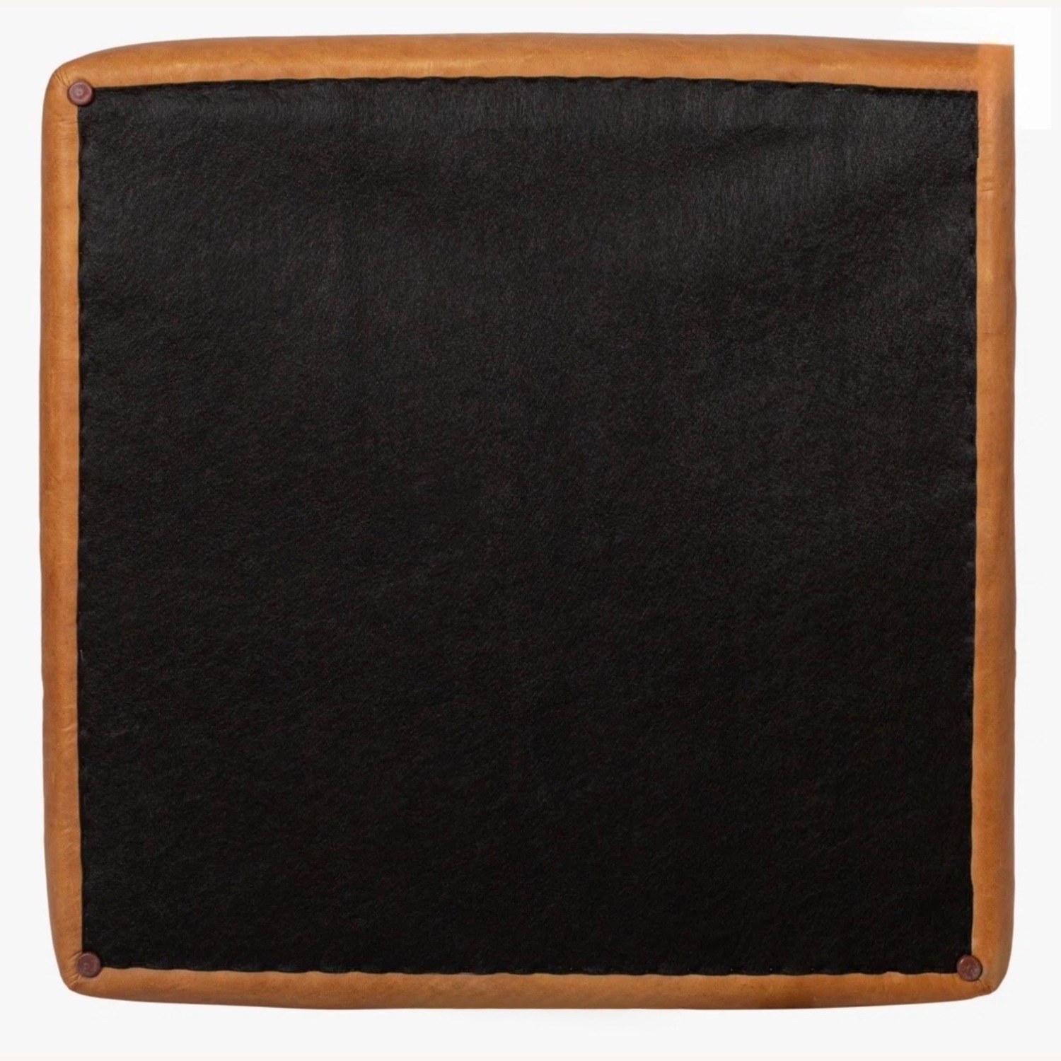 Joss & Main Hudson Large Natural Leather Ottoman Square - image-4