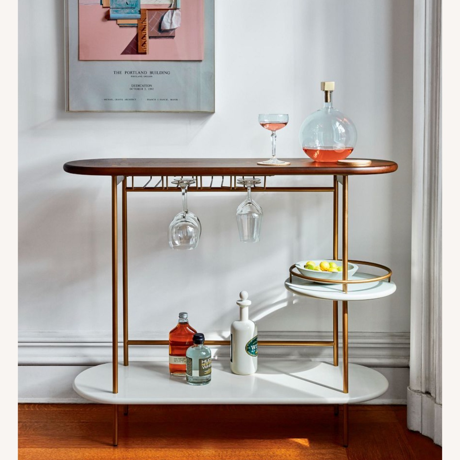 West Elm Tiered Bar Console (40") - image-1