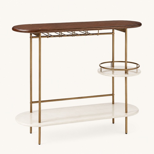 Used West Elm Tiered Bar Console (40") for sale on AptDeco