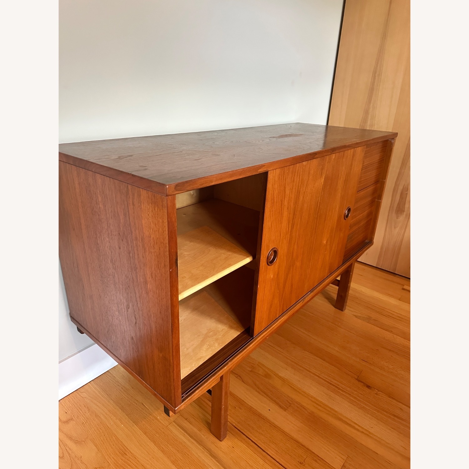 Vintage/Antique Dark Brown Wood Sideboard - image-2