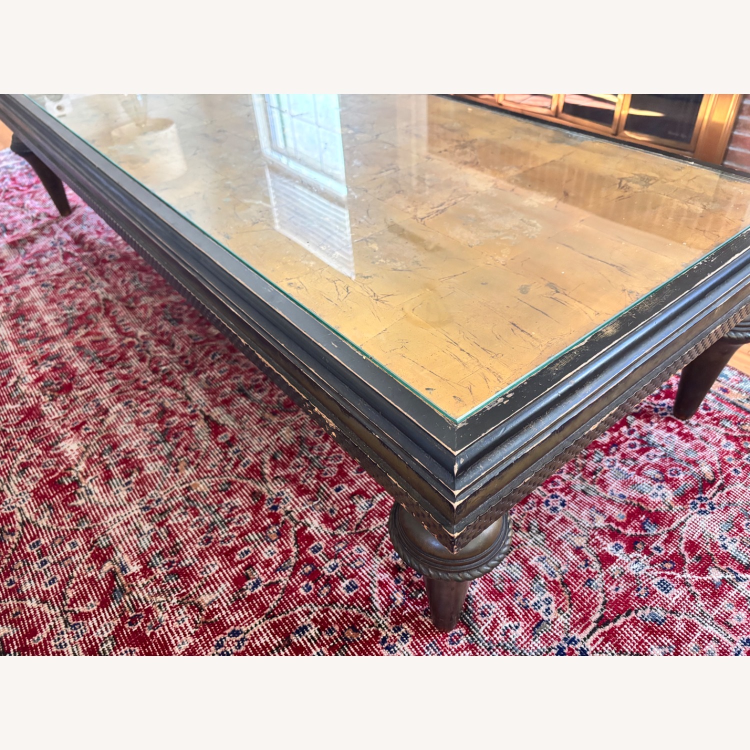 Vintage/Antique Dark Brown Coffee Table - image-2