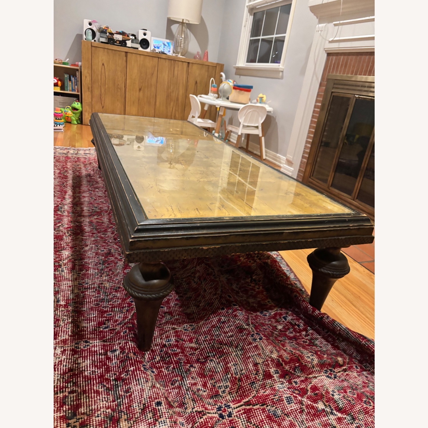 Vintage/Antique Dark Brown Coffee Table - image-3