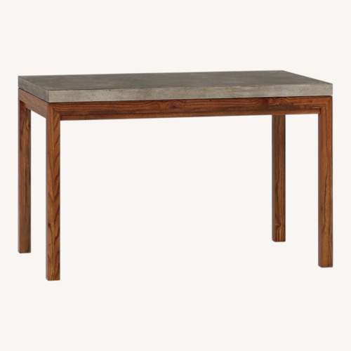 Used Crate & Barrel Concrete Dining Table for sale on AptDeco