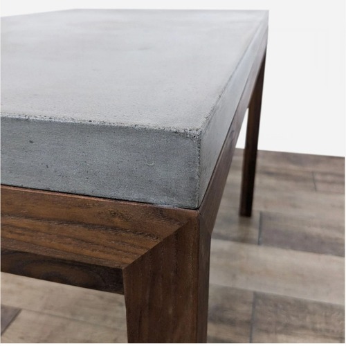 Used Crate & Barrel Concrete Dining Table for sale on AptDeco
