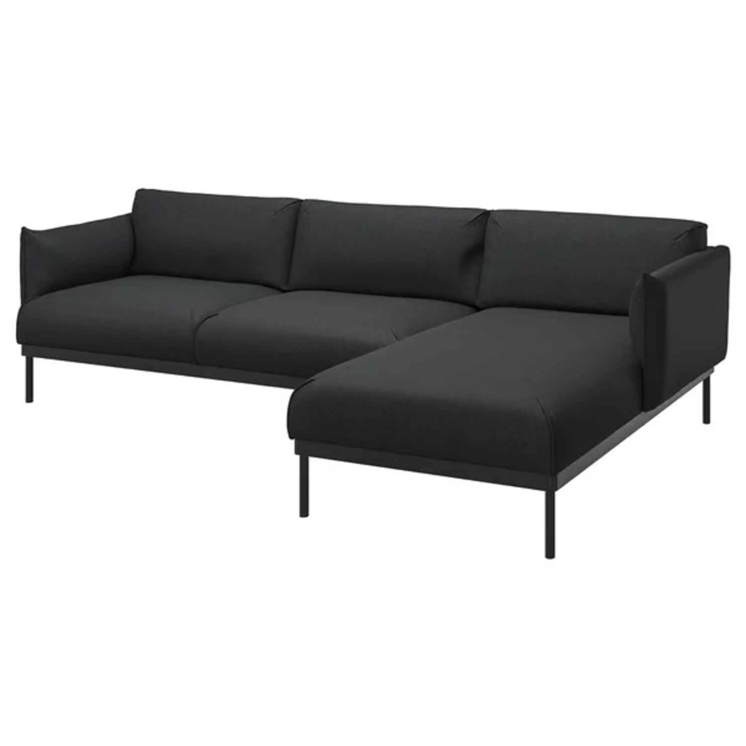 IKEA ÄPPLARYD Sofa with Chaise (Djuparp Dark Blue) - image-9