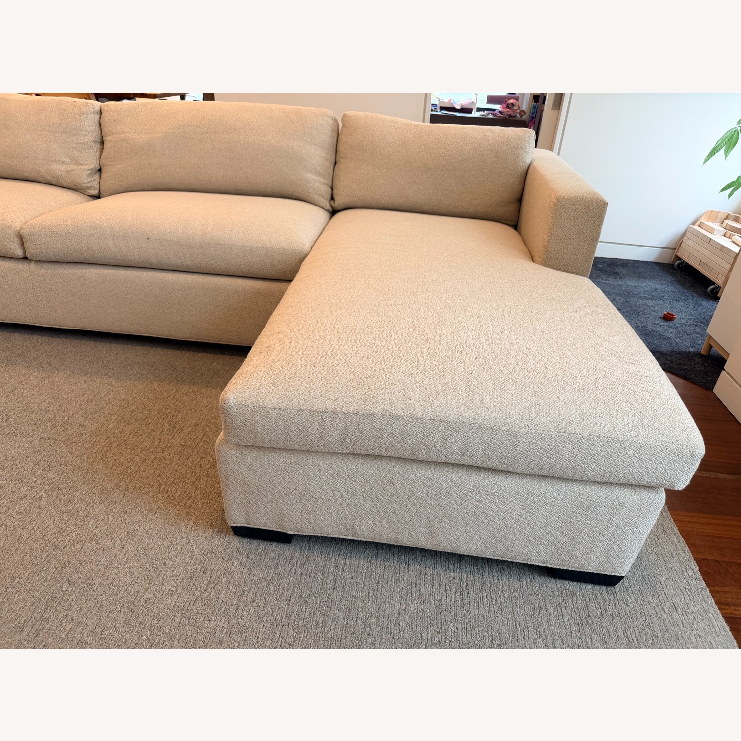 Natural Fabric 3+ Piece Sectional - image-8