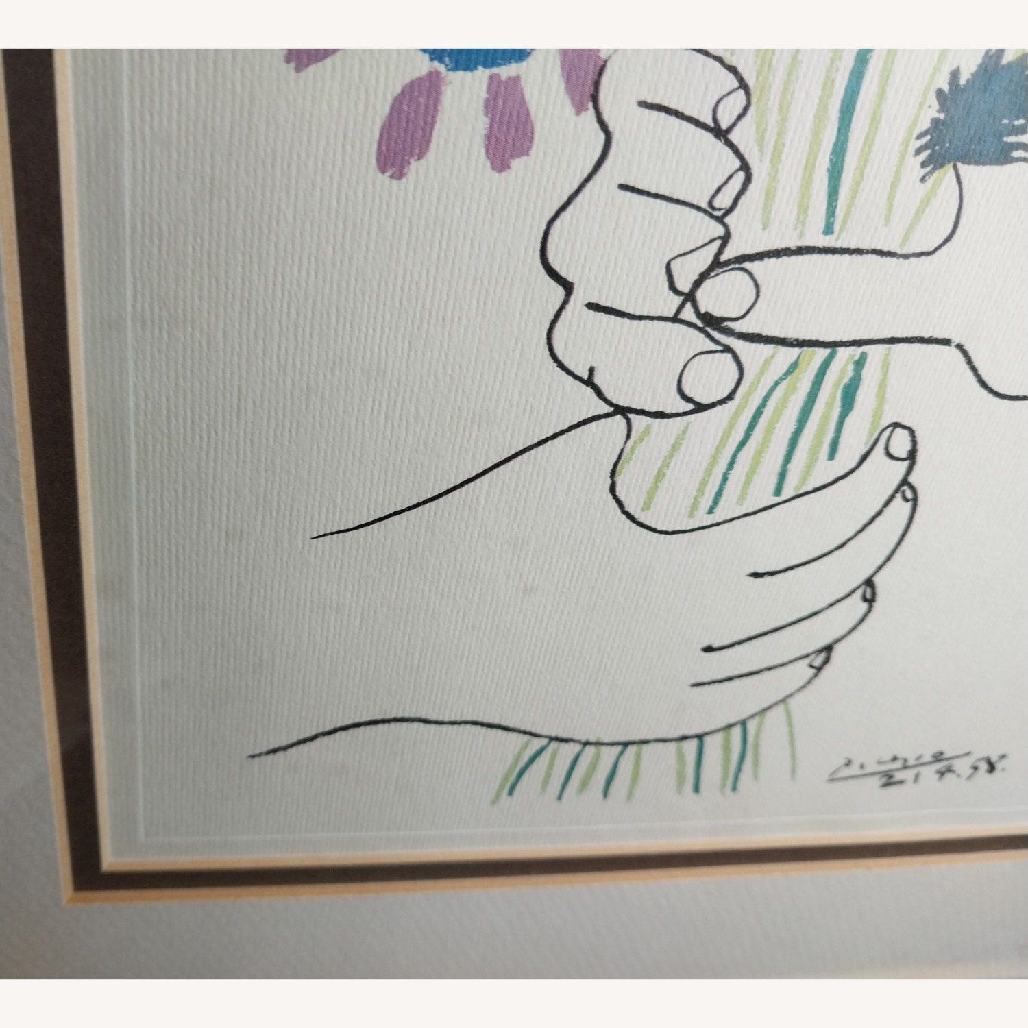 Pablo Picasso Bouquet of Peace Flowers Print - image-7