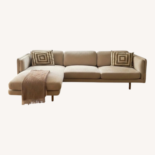 Used Natural 2 Piece Sectional for sale on AptDeco